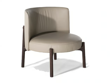 AMALIA - Leather easy chair by Natuzzi Italia - view 2